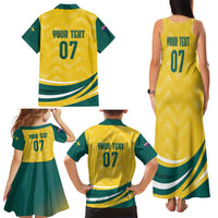 Australia 2024 Olympics Custom Family Matching Tank Maxi Dress and Hawaiian Shirt Rise of the Roos - Wonder Print Shop