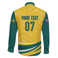 Australia 2024 Olympics Custom Family Matching Tank Maxi Dress and Hawaiian Shirt Rise of the Roos - Wonder Print Shop