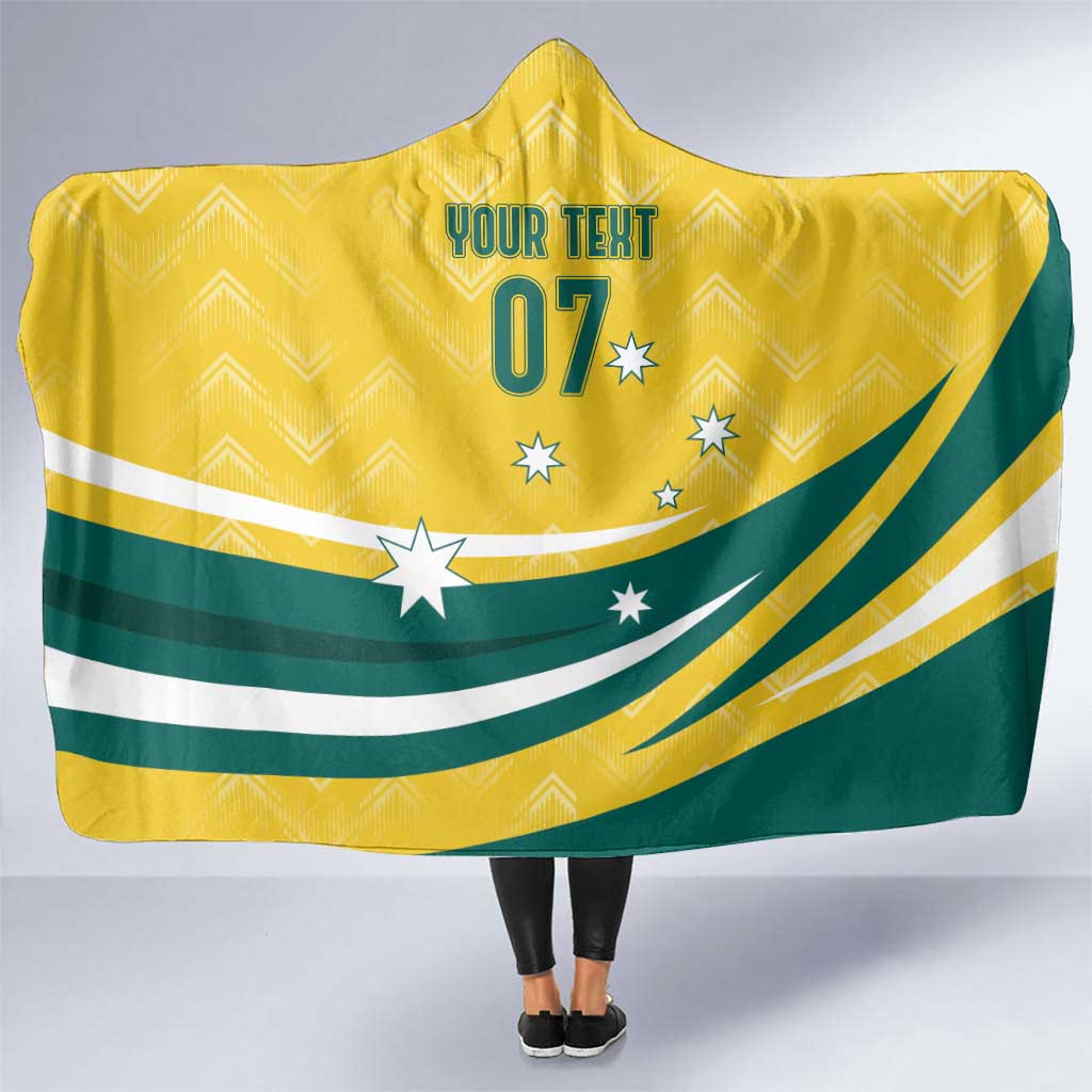 Australia 2024 Olympics Custom Hooded Blanket Rise of the Roos