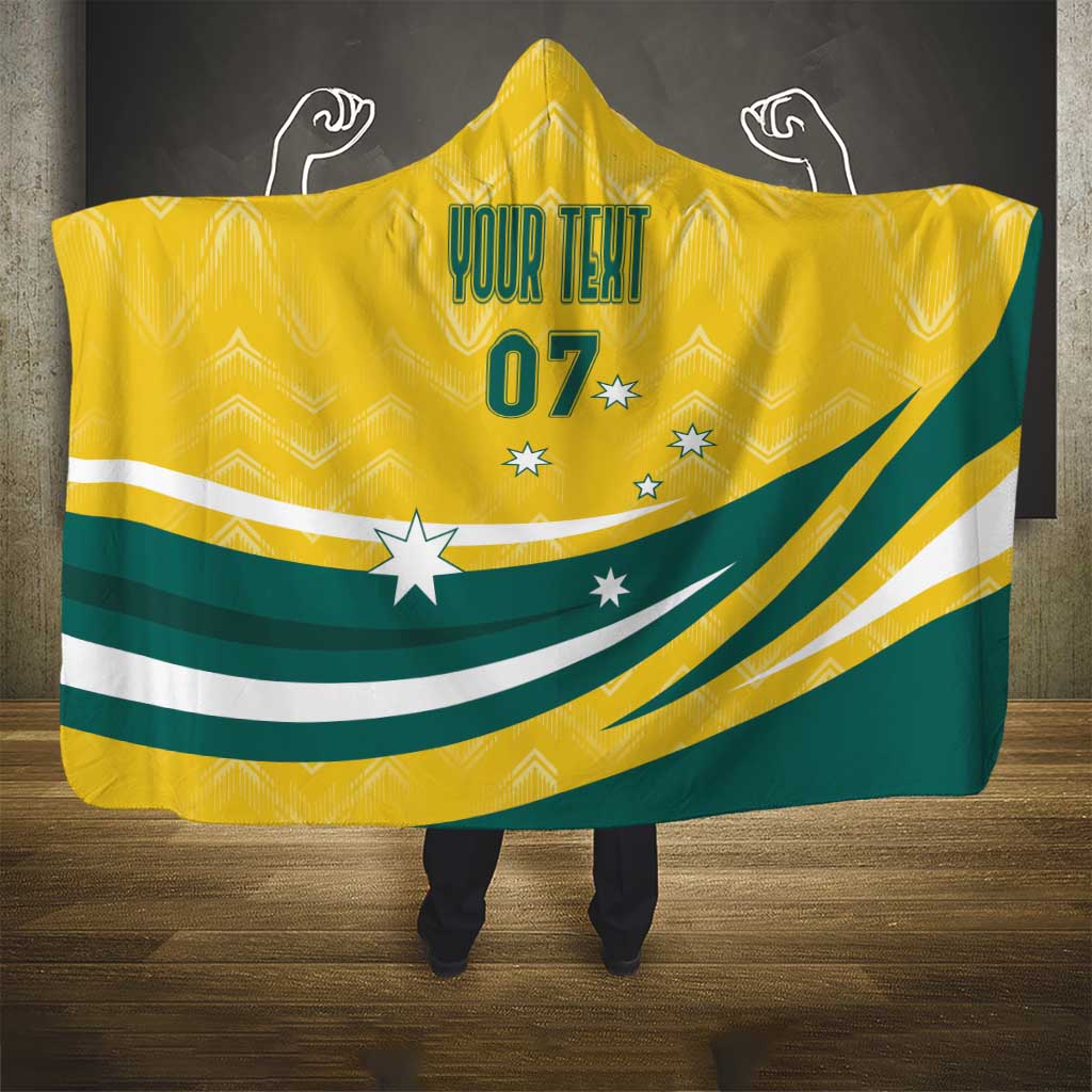 Australia 2024 Olympics Custom Hooded Blanket Rise of the Roos