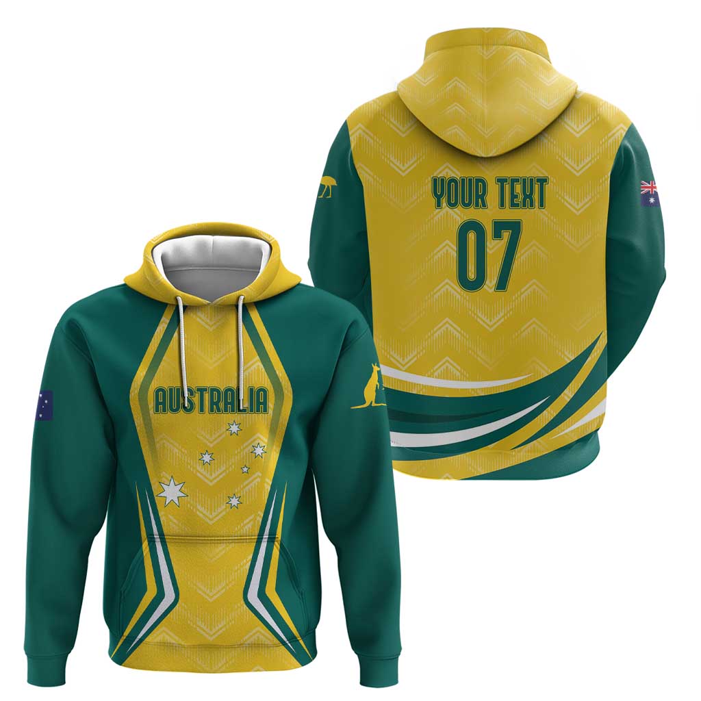 Australia 2024 Olympics Custom Hoodie Rise of the Roos - Wonder Print Shop