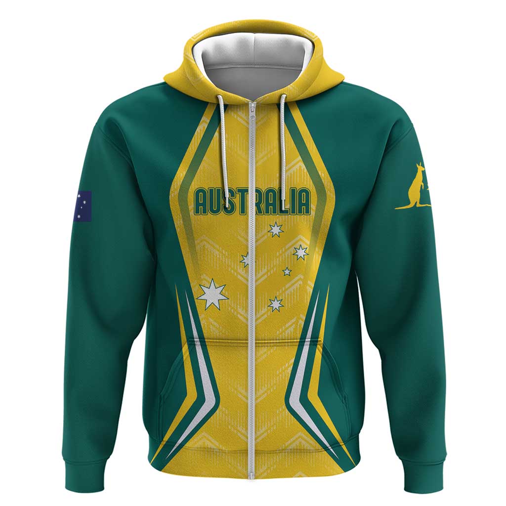 Australia 2024 Olympics Custom Hoodie Rise of the Roos - Wonder Print Shop