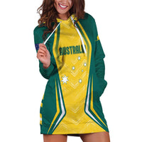 Australia 2024 Olympics Custom Hoodie Dress Rise of the Roos - Wonder Print Shop