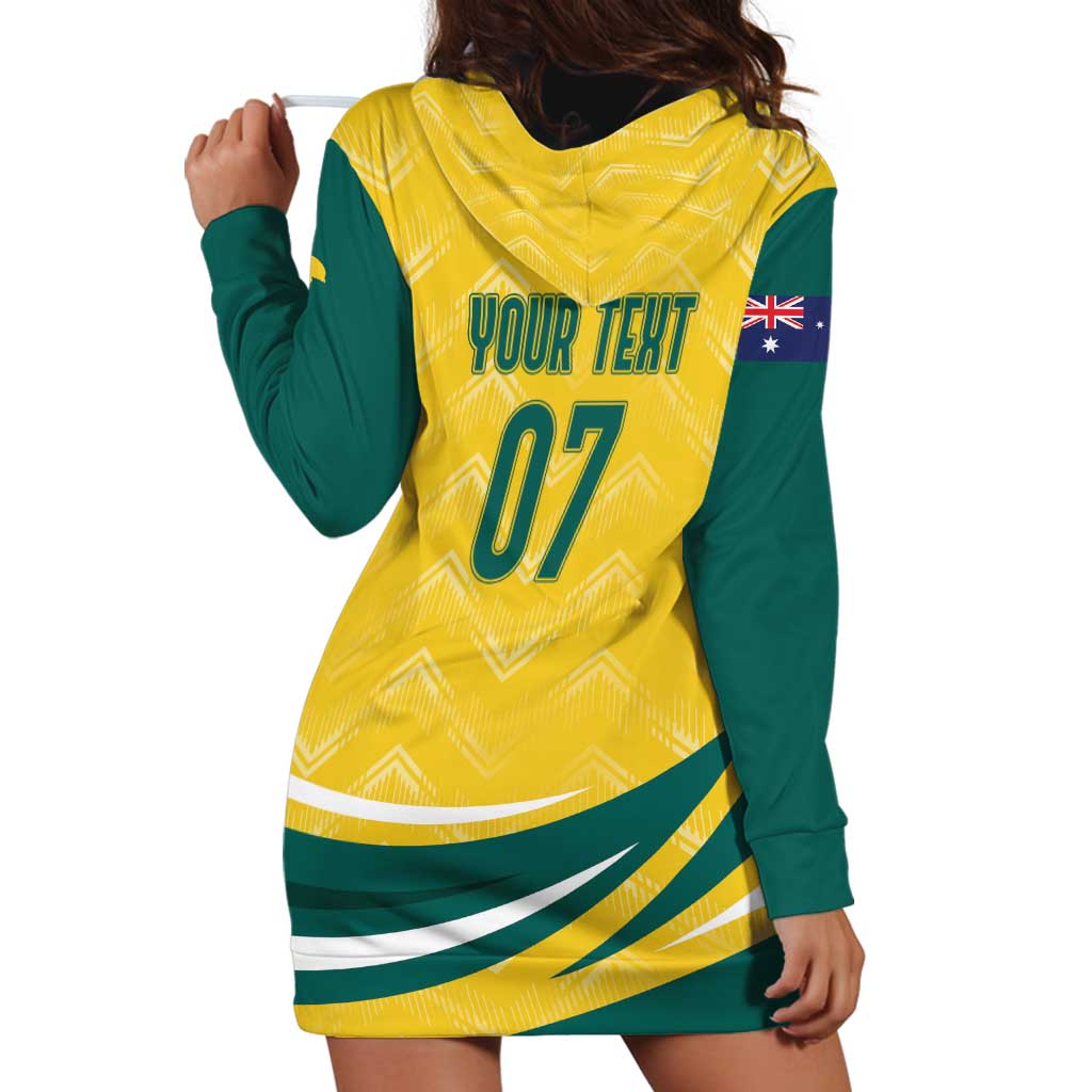 Australia 2024 Olympics Custom Hoodie Dress Rise of the Roos - Wonder Print Shop