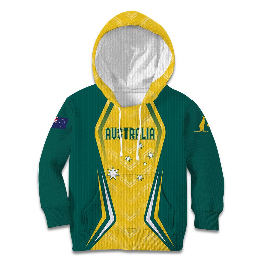 Australia 2024 Olympics Custom Kid Hoodie Rise of the Roos - Wonder Print Shop