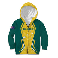 Australia 2024 Olympics Custom Kid Hoodie Rise of the Roos - Wonder Print Shop
