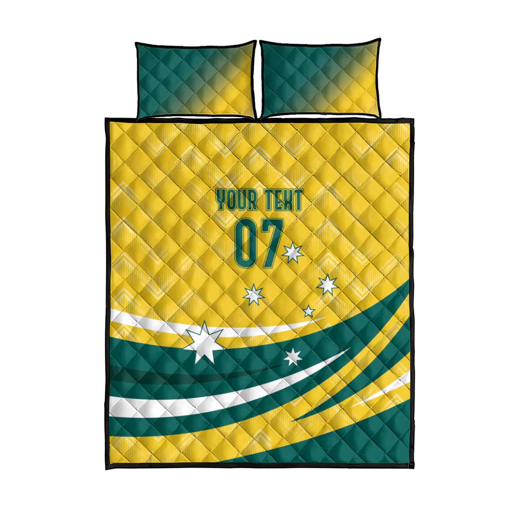 Australia 2024 Olympics Custom Quilt Bed Set Rise of the Roos - Wonder Print Shop