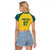 Australia 2024 Olympics Custom Raglan Cropped T Shirt Rise of the Roos - Wonder Print Shop
