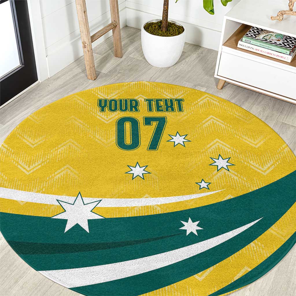 Australia 2024 Olympics Custom Round Carpet Rise of the Roos