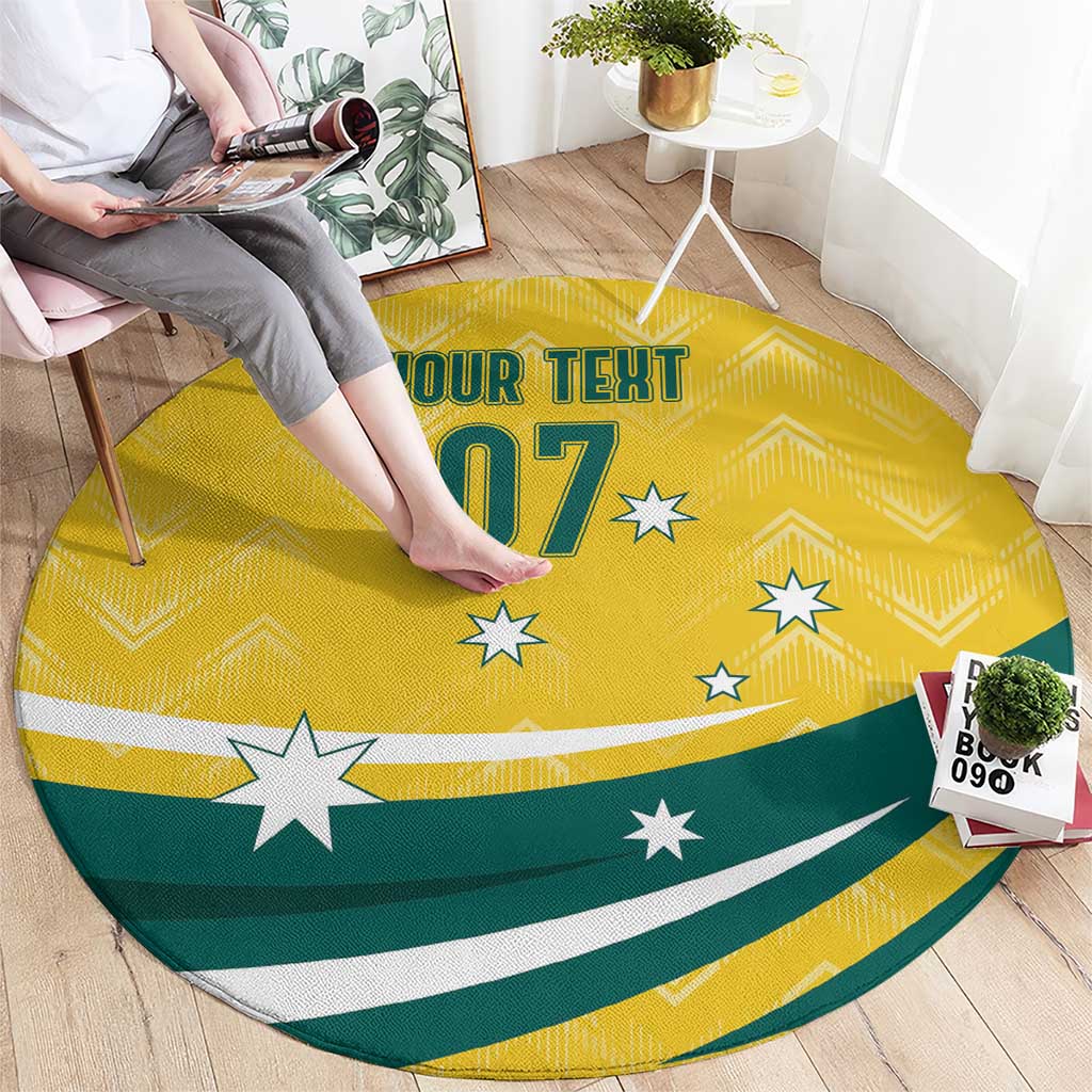 Australia 2024 Olympics Custom Round Carpet Rise of the Roos