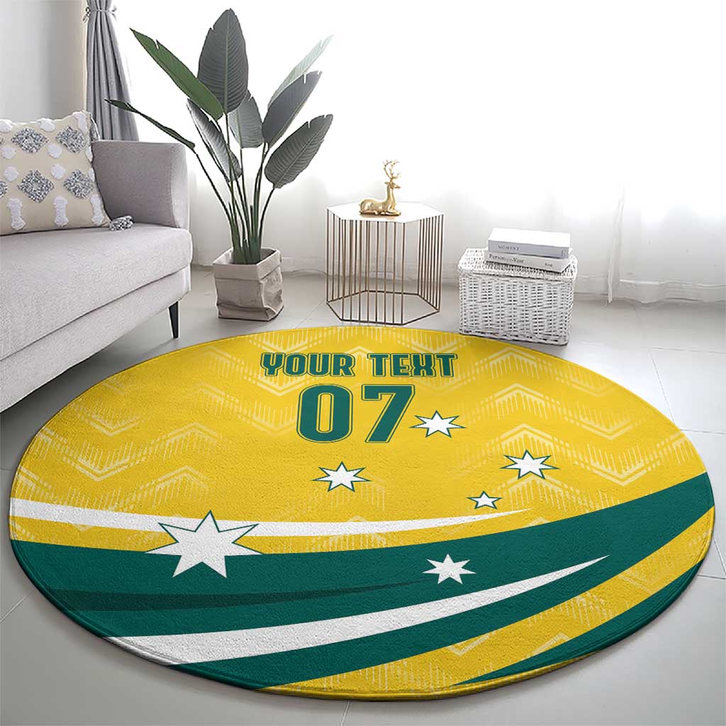 Australia 2024 Olympics Custom Round Carpet Rise of the Roos