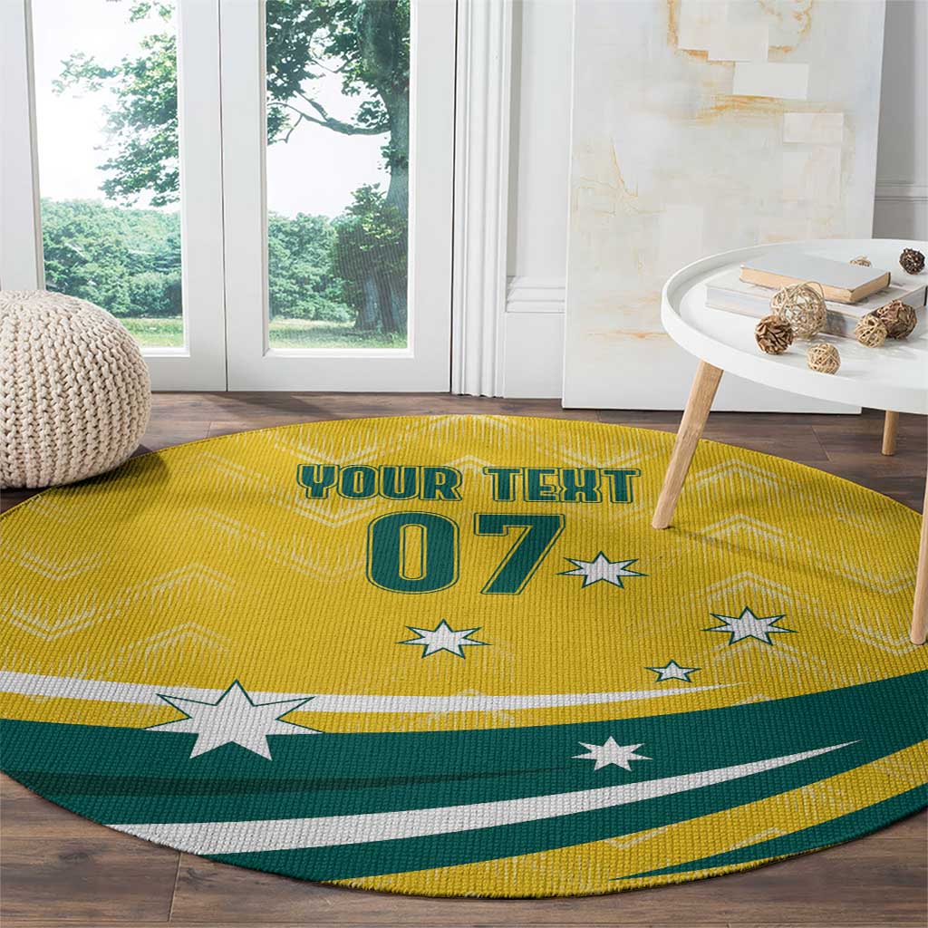 Australia 2024 Olympics Custom Round Carpet Rise of the Roos