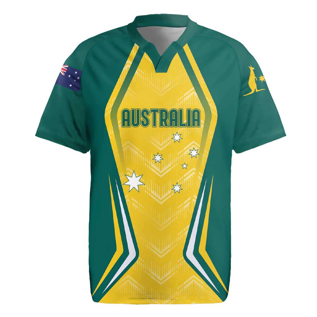 Australia 2024 Olympics Custom Rugby Jersey Rise of the Roos - Wonder Print Shop