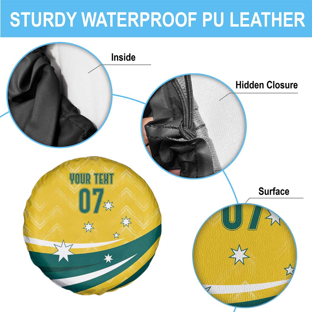 Australia 2024 Olympics Custom Spare Tire Cover Rise of the Roos - Wonder Print Shop