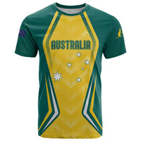 Australia 2024 Olympics Custom T Shirt Rise of the Roos - Wonder Print Shop