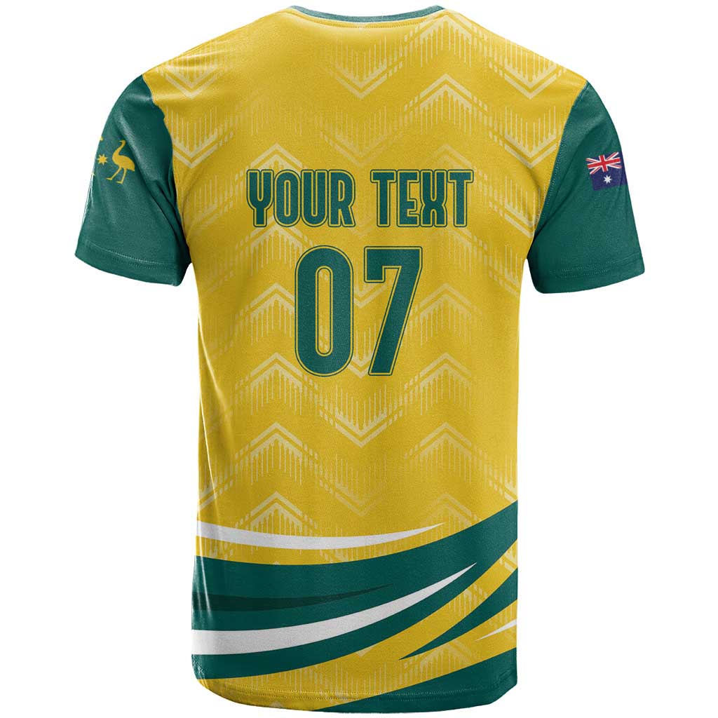 Australia 2024 Olympics Custom T Shirt Rise of the Roos - Wonder Print Shop