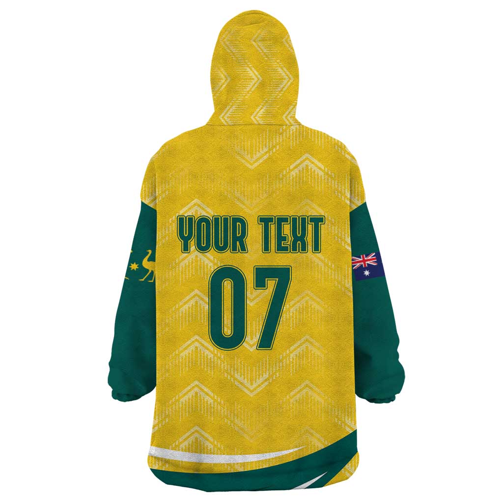 Australia 2024 Olympics Custom Wearable Blanket Hoodie Rise of the Roos - Wonder Print Shop
