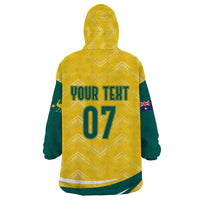 Australia 2024 Olympics Custom Wearable Blanket Hoodie Rise of the Roos - Wonder Print Shop