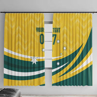 Australia 2024 Olympics Custom Window Curtain Rise of the Roos - Wonder Print Shop