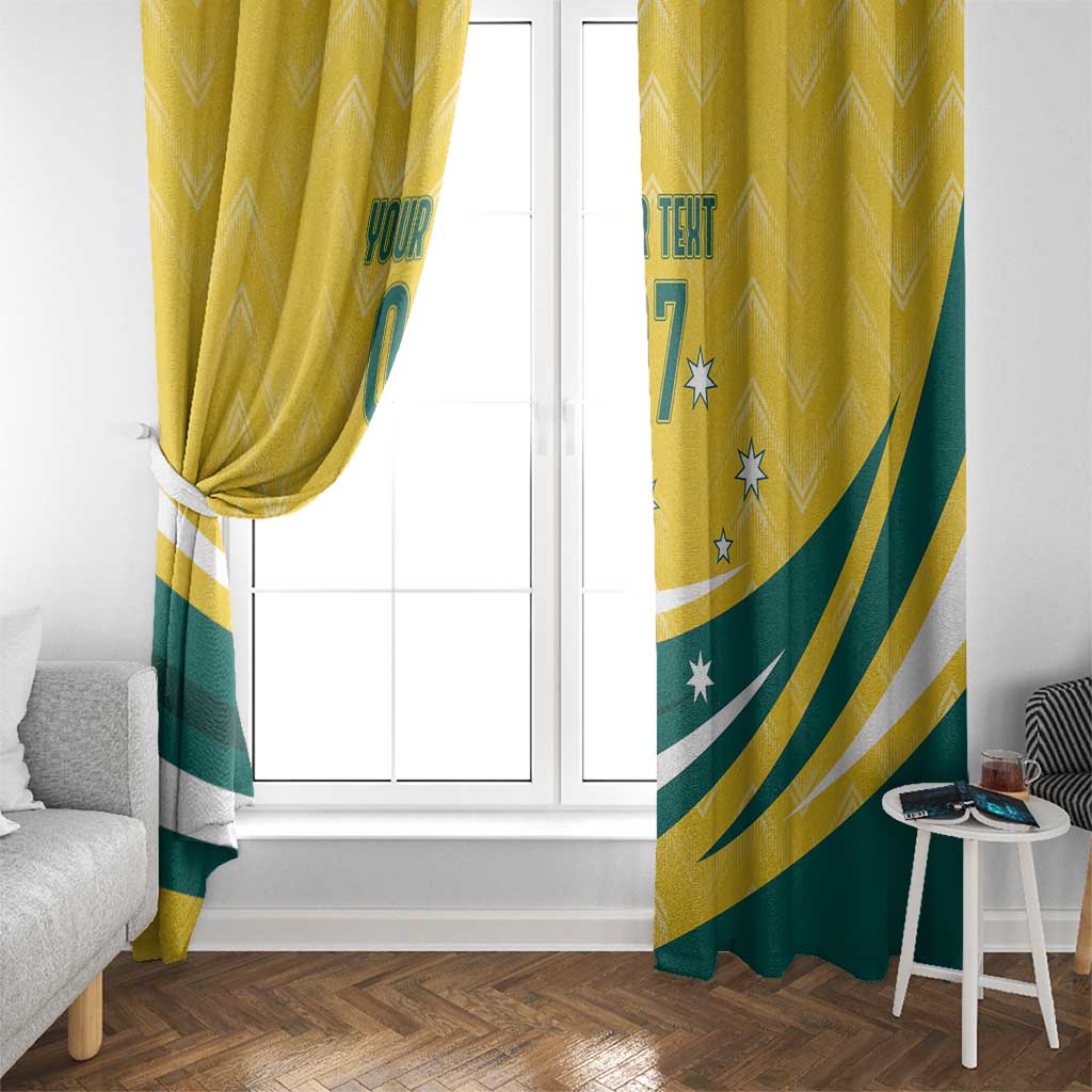Australia 2024 Olympics Custom Window Curtain Rise of the Roos - Wonder Print Shop