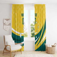 Australia 2024 Olympics Custom Window Curtain Rise of the Roos - Wonder Print Shop