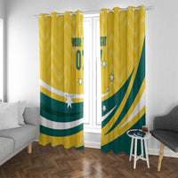 Australia 2024 Olympics Custom Window Curtain Rise of the Roos - Wonder Print Shop
