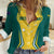 Australia 2024 Olympics Custom Women Casual Shirt Rise of the Roos - Wonder Print Shop