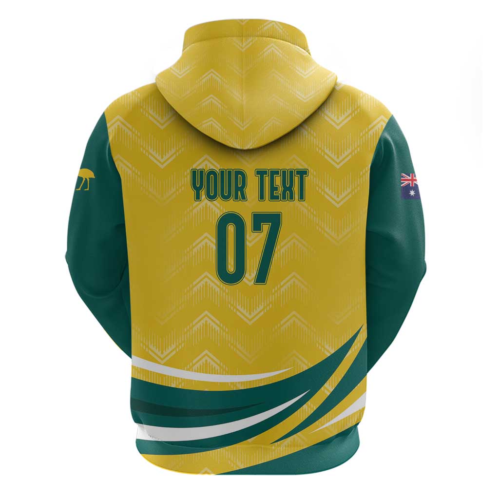 Australia 2024 Olympics Custom Zip Hoodie Rise of the Roos - Wonder Print Shop