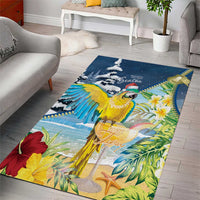 Funny Tropical Christmas Area Rug Tis The Season To Get Tipsy LT7 - Wonder Print Shop