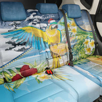 Funny Tropical Christmas Back Car Seat Cover Tis The Season To Get Tipsy LT7 - Wonder Print Shop