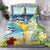 Funny Tropical Christmas Bedding Set Tis The Season To Get Tipsy LT7 - Wonder Print Shop