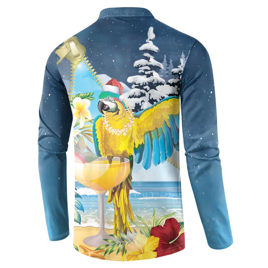 Funny Tropical Christmas Button Sweatshirt Tis The Season To Get Tipsy LT7 - Wonder Print Shop