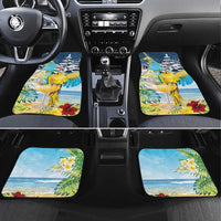 Funny Tropical Christmas Car Mats Tis The Season To Get Tipsy LT7 - Wonder Print Shop