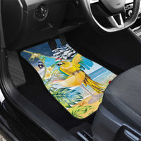 Funny Tropical Christmas Car Mats Tis The Season To Get Tipsy LT7 - Wonder Print Shop