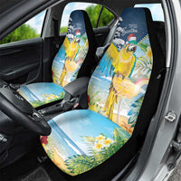 Funny Tropical Christmas Car Seat Cover Tis The Season To Get Tipsy LT7 - Wonder Print Shop