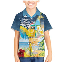Funny Tropical Christmas Family Matching Mermaid Dress and Hawaiian Shirt Tis The Season To Get Tipsy LT7 - Wonder Print Shop