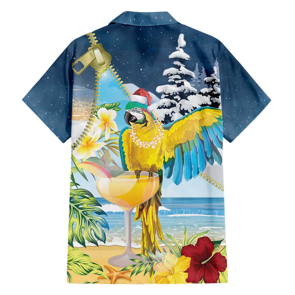 Funny Tropical Christmas Family Matching Tank Maxi Dress and Hawaiian Shirt Tis The Season To Get Tipsy - Wonder Print Shop
