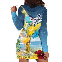 Funny Tropical Christmas Hoodie Dress Tis The Season To Get Tipsy - Wonder Print Shop
