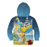 Funny Tropical Christmas Kid Hoodie Tis The Season To Get Tipsy - Wonder Print Shop