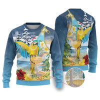Funny Tropical Christmas Ugly Christmas Sweater Tis The Season To Get Tipsy - Wonder Print Shop
