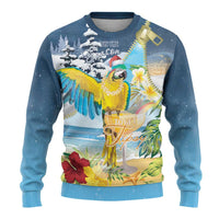 Funny Tropical Christmas Ugly Christmas Sweater Tis The Season To Get Tipsy - Wonder Print Shop