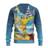 Funny Tropical Christmas Ugly Christmas Sweater Tis The Season To Get Tipsy - Wonder Print Shop