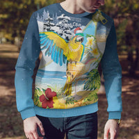 Funny Tropical Christmas Ugly Christmas Sweater Tis The Season To Get Tipsy - Wonder Print Shop
