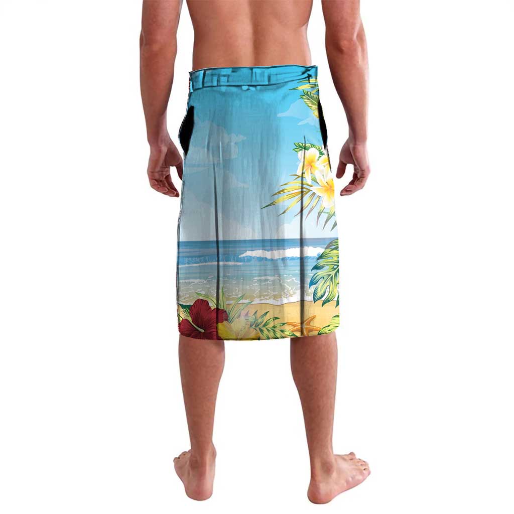 Funny Tropical Christmas Lavalava Tis The Season To Get Tipsy - Wonder Print Shop