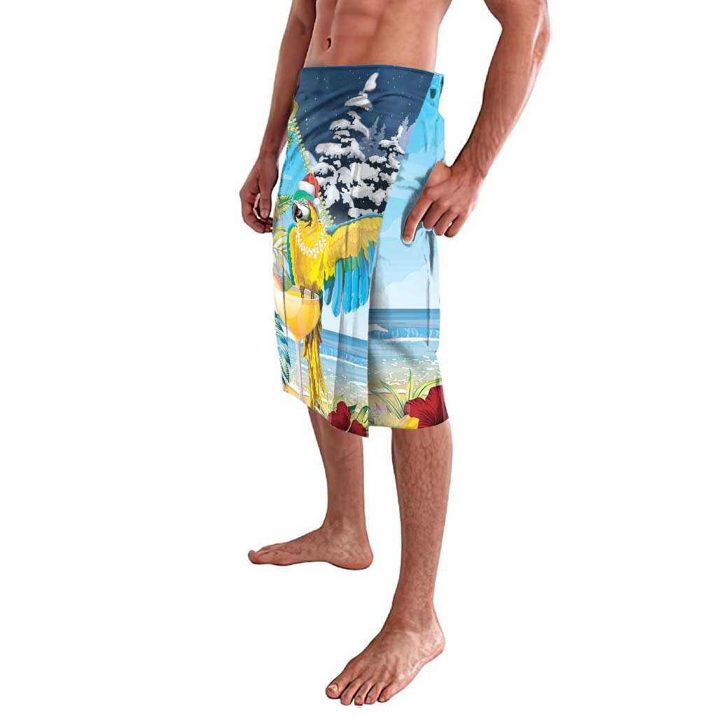 Funny Tropical Christmas Lavalava Tis The Season To Get Tipsy - Wonder Print Shop