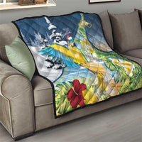Funny Tropical Christmas Quilt Tis The Season To Get Tipsy - Wonder Print Shop