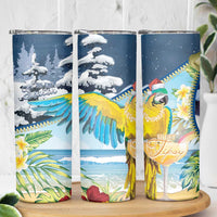 Funny Tropical Christmas Skinny Tumbler Tis The Season To Get Tipsy - Wonder Print Shop