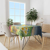 Funny Tropical Christmas Tablecloth Tis The Season To Get Tipsy - Wonder Print Shop