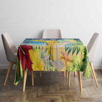 Funny Tropical Christmas Tablecloth Tis The Season To Get Tipsy - Wonder Print Shop