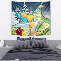 Funny Tropical Christmas Tapestry Tis The Season To Get Tipsy - Wonder Print Shop